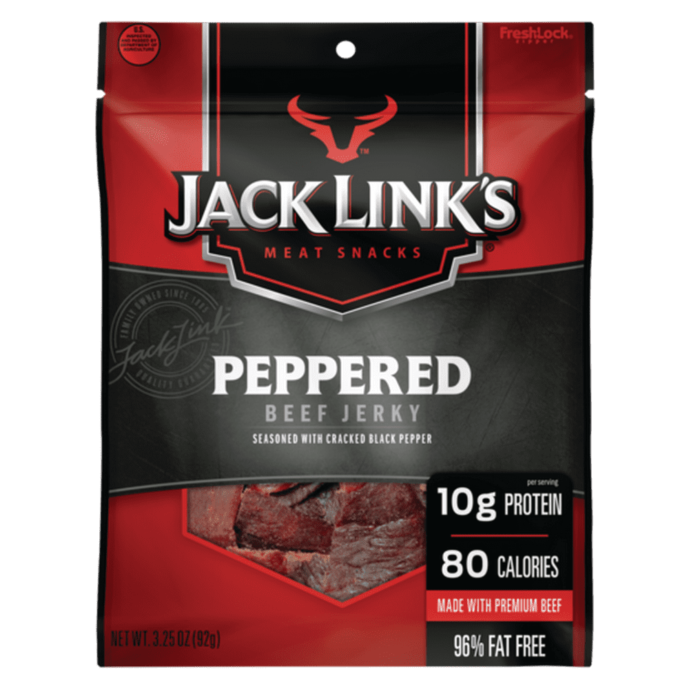 Jack Link's Beef Jerky, Peppered, 3.25 oz