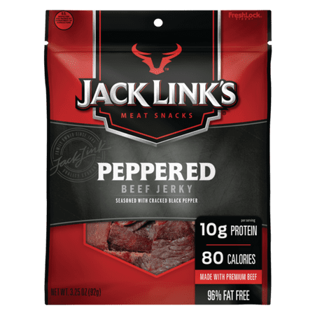 Jack Link's Beef Jerky, Peppered, 3.25 oz - Walmart.com