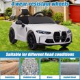 thumbnail image 6 of iYofe White 12V BMW M4 Battery Powered Ride on Cars, Kids Ride on Toys with Remote Control, Bluetooth, Music, USB/MP3 Port, LED Light, 4 Wheeler Kids Electric Cars for Boys Girls Gifts 3-6 Years Old, 6 of 7