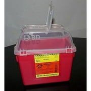 Becton Dickinson 305343, BD Sharps Container, Plastic, Red, 24/Case (761698_CS)