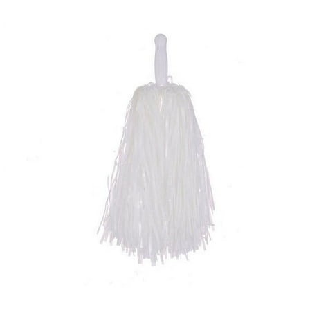DINHEAROM Cheerleading Pom Poms White Plastic 12Pcs 11.8X3.9X3.1In