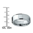 thumbnail image 4 of Metal Masters Mens High-Polish Beveled Edge Tungsten Carbide Ring, 4 of 7