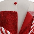 thumbnail image 3 of Girl Christmas Elf Sleeveless Dress Sequin Wedding Party Outfit, 3 of 6