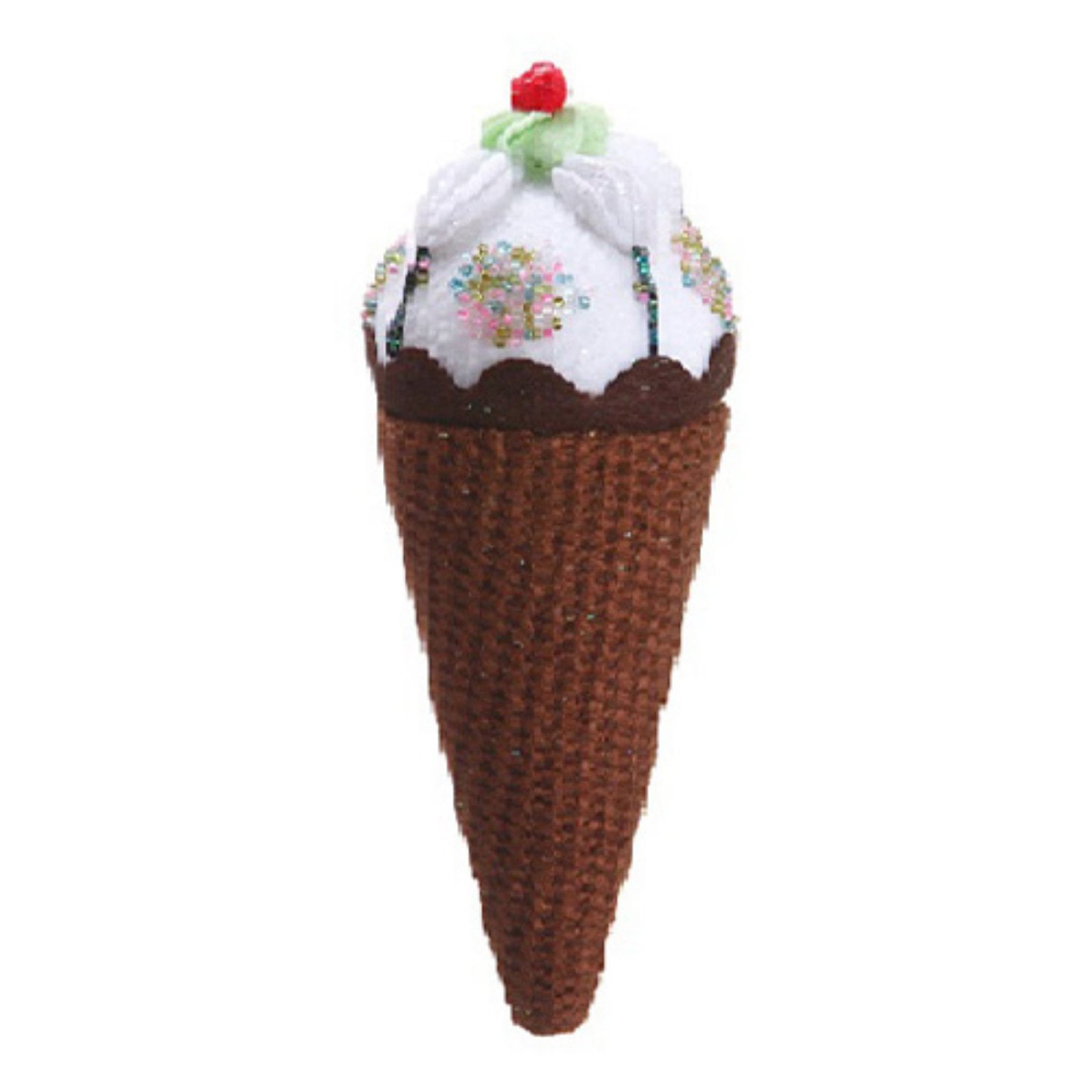 Allstate 7 in. Chocolate Ice Cream Cone Novelty Ornament