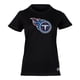 thumbnail image 1 of NFL Playera Aficionado Básica Tennessee Titans Negro para Mujer, Talla Chica, 1 of 5