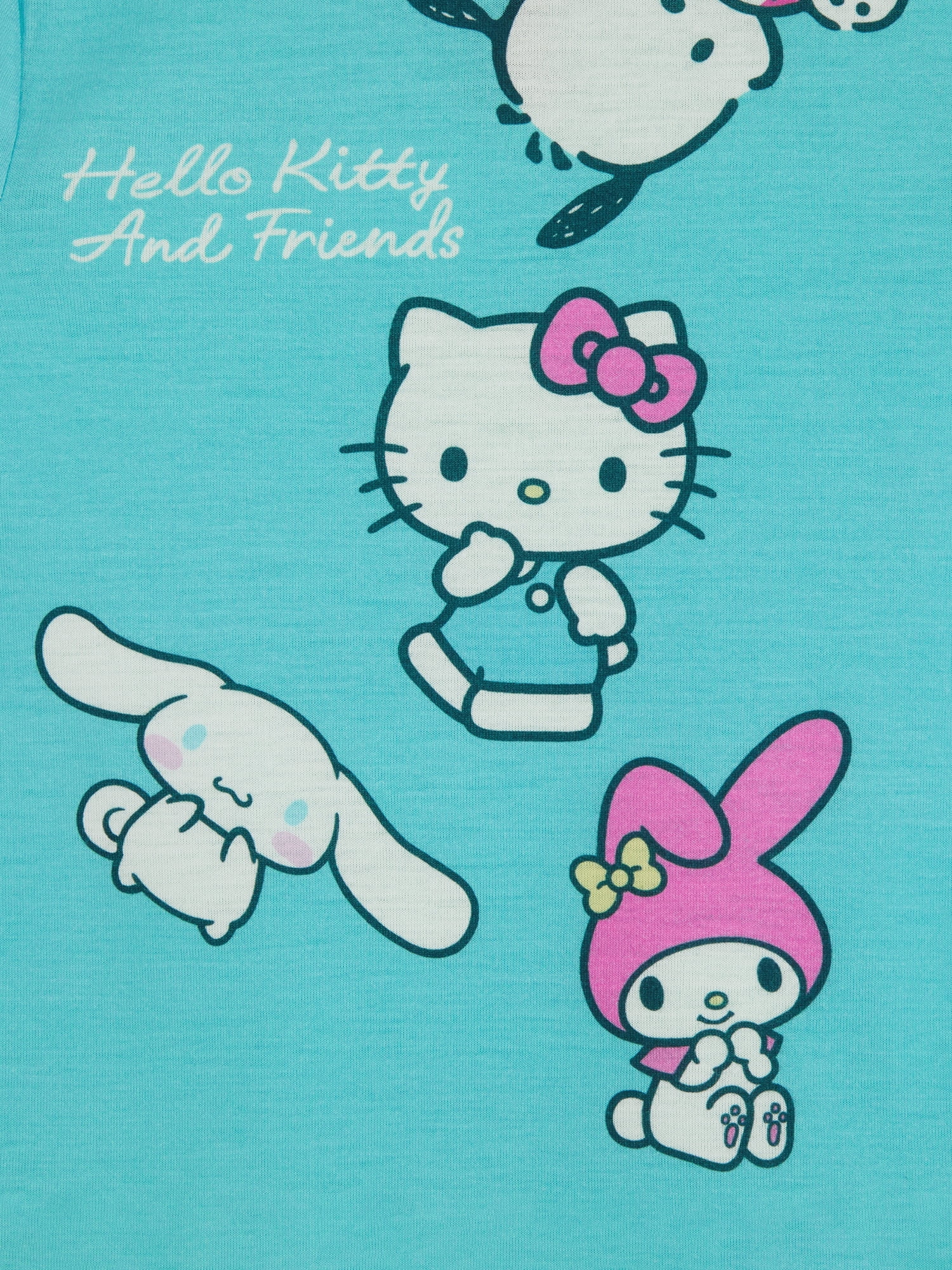 Hello Kitty Girls Long Sleeve Top and Pajama Pants Set, 2-Piece, Sizes 4-16