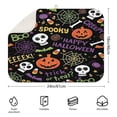 thumbnail image 2 of Halloween Spooky Words and Icons Pattern Dish Drying Mat for Kitchen 1 Pack, Ultra Absorbent Microfiber Dishes Drainer Mats,18x24in(46x61cm), 2 of 4