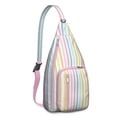 thumbnail image 1 of Color Splash Sling Backpack - Vibrant Paint-Inspired Pattern Crossbody Bag, Fashionable Anti-Theft Design, 1 of 4