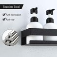 thumbnail image 2 of Shower Shelf, Shower Shelf Without Drilling, Stainless Steel Bathroom Shelf, Shower Storage, Adhesive Installation Shower Caddy for Shampoo, with Set, 2 of 5