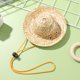 thumbnail image 5 of Popetpop Pet Sombrero Sombrero de paja Ajustable Hawaii Jardín Sun Cordillo gorra para perros pequeños Cats de perrito Tamaño S, 5 of 6