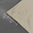thumbnail image 3 of Hiasan Luxury Taupe Velvet Curtain with Tiebacks-Blackout Curtains for Bedroom/Living Room, Rod Pocket, 52" x 84", Set of 2, 3 of 8
