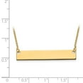 thumbnail image 2 of 14K Yellow Gold necklace with pendant Bar Medium Polished Blank with Chain, 2 of 2