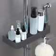 thumbnail image 1 of Feltree Shower Rack Punch- Shower Caddy Shelves Slide Bar for Shower Head, Shampoo, Soap HolderSuitcase, with Stainless Steel Guardrail, Shower Shelves, 1 of 8