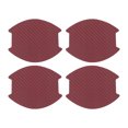 thumbnail image 1 of Pegatina de copa para manija de puerta de coche 3D universal Unique Bargains, anti-rasguños, rojo vino, 4 piezas 83.5x94mm, 1 of 6