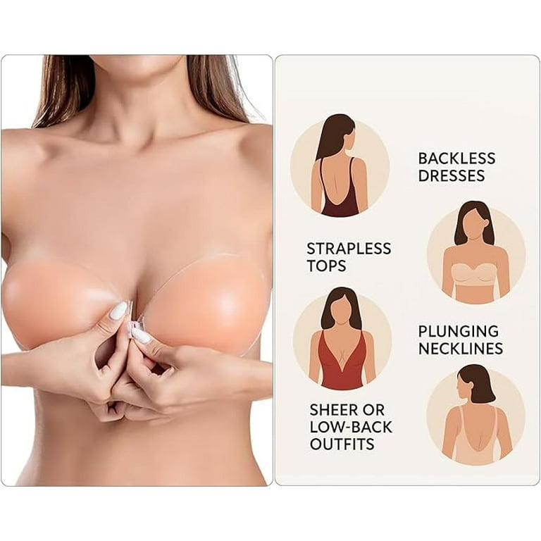 bra for backless and strapless dress Front Closure Backless Strapless Bra For Backless Dress
