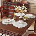 thumbnail image 6 of 1Pack Retro Lace Placemats, French Crochet Doilies, Handmade Embroidered Table Mats, 12.79 in White Place Mats Cup Mat, 6 of 6