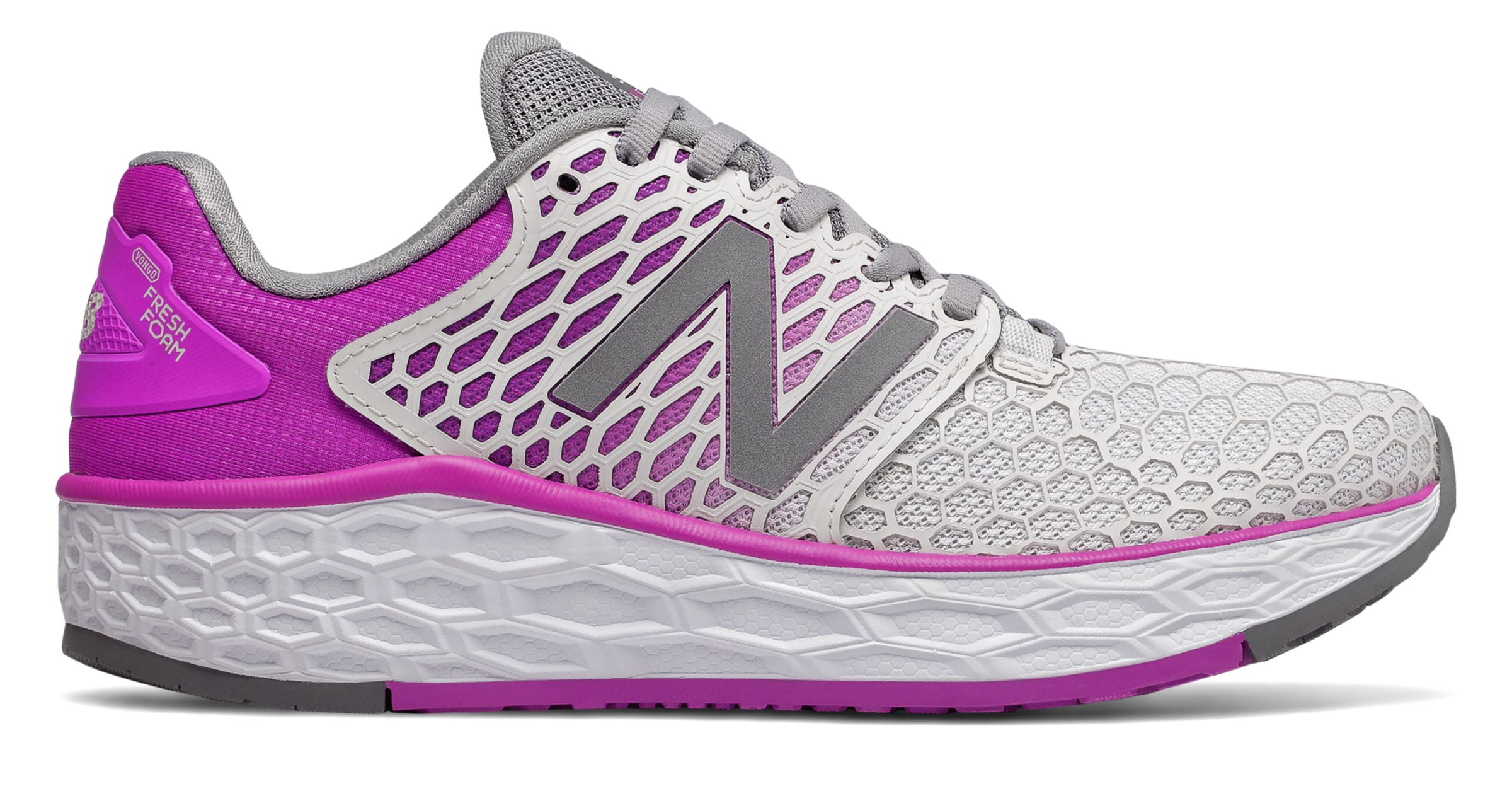 Geldschieter congestie onszelf New Balance Women's Fresh Foam Vongo v3 Shoes Grey with Purple - Walmart.com