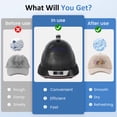 thumbnail image 5 of Superjoe Helmet & Cap Care Machine, Black Hat Helmet Care Machine with Steam Iron, UV Light, O₃ ozone & 3-Color Lighting, Restore Misshapen Cap Shape, Helmet Hat Cleaner for Various Hats and Helmets, 5 of 10