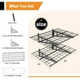 thumbnail image 5 of eShelf 2-Pack Wall Shelf Steel Garage Shelving Storage Rack 24" by 48" (2x4 ft) Black, 5 of 10