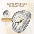 thumbnail image 3 of SKMEI Watches for Men Easy Reader Analog Mens Quartz Watch with Stainless Steel Expansion Band Luminous waterproof watch, 3 of 10