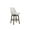 Cream, variant on Guyou 27.5"Counter Height Bar Stools Set of 4, Nailhead Trim Velvet Barstools with Back and Wood Legs, 360°Swivel Upholstered Stool Chairs for Kitchen Island Breakfast Bar Restaurant, Cow