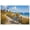 Unframe-style, variant on Coastal Lighthouse Canvas Wall Art, Scenic Beach Landscape Print, Blue Bicycle & Wildflower Decor for Living Room Bedroom Home