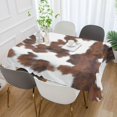 thumbnail image 5 of GZHJMY Cow Tablecloth, Rectangle Waterproof Washable Polyester Table Cover for Picnic Dinner Holiday Party Decor, 54 x 72 Inch, 5 of 7