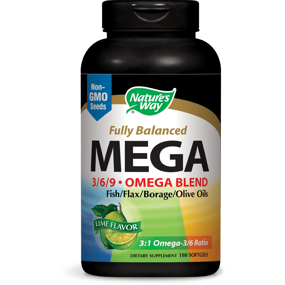 Nature's Way Fully Balance Mega Omega369 Blend, Lime, 90ct Walmart