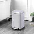 thumbnail image 7 of happimess Betty Retro Mini 3.2-Gallon Step-Open Trash Can, Gloss Gray, HPM1012E, 7 of 7