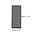 thumbnail image 2 of Unique Bargains 140mmx280mm Mesh Magnetic Dustproof Cover Computer Fan Filter Grills Black 5 Pack, 2 of 5