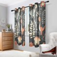 thumbnail image 2 of Yayeee Window Curtains Light Filtering 63"x52" Grommet Panel Pair Home Living Room Decor, Gray Dinosaur, 2 of 7
