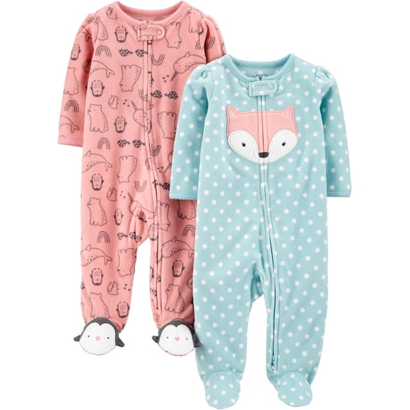 Forro polar Sleep and Play Simple Joys de Carter's Baby Girls x2