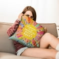 thumbnail image 7 of Bohemian Sun Pillow Covers Square Pillow Covers,Soft Pillow Cas Covers,linen Pillowcases Double-sided Printing for Sofa Couch Outdoor Decor,Pillow Case Set Of 2,16x16 Inches, 7 of 7