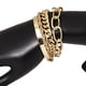 thumbnail image 4 of Moda con cuentas gruesas cadena de cable plano pulseras punk joyería para mujeres niñas regalo, 4 of 5