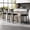 4PCS 26" Black, variant on Danolapsi 26 Inch Bar Stools Set of 4, Counter Height Bar Chairs with Back and Thick Cushion, Upholstered Dining Chairs with Padded Seat, Barstools for Kitchen Island Apartment Counter Bar