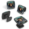 thumbnail image 2 of 4 Pcs Cabinet Handle Drawer Pulls Monkey Knobs with Screws Square Furniture Office Cabinet Knob Decoration, 2 of 7