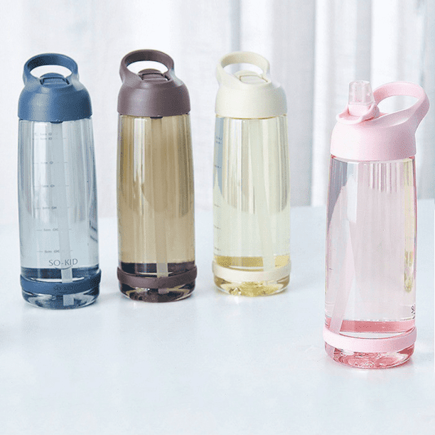 Botella agua con pajita - Colourful creatures