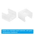 thumbnail image 4 of Unique Bargains LED Strip Light Clips, 100 Pack Mounting Bracket Fixing Clip Plastic Clamp for 12mm-14mm Light Cable Translucent, 4 of 6