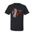 thumbnail image 2 of Wild Bobby, Baseball Fingerprint It's In My DNA, Sports, Men Graphic Tee, Black, Small, 2 of 5