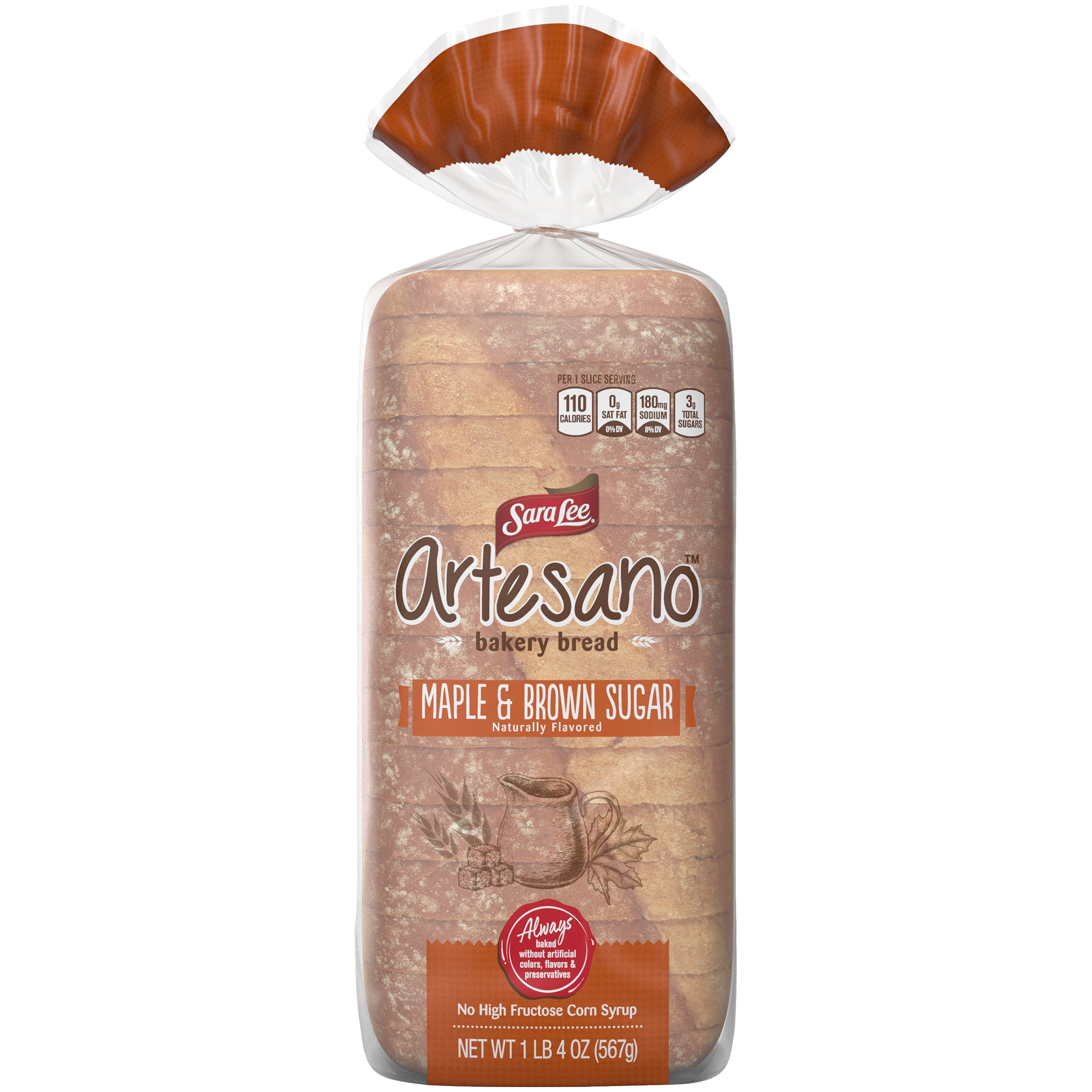 Buy Sara Lee Artesano Maple & Brown Sugar Split Top Bread, Naturally