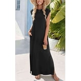denim britney dress IT'S PATCHWORK MAXI – AKIRA Long summer dress outfits Size:4 Y size_country:US