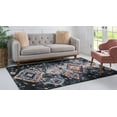 thumbnail image 3 of Rugs.com Morocco Collection Rug – 9' x 12' Navy Blue High-Pile Rug Perfect For Living Rooms, Large Dining Rooms, Open Floorplans, 3 of 9
