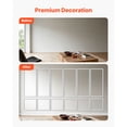 thumbnail image 3 of KFFKFF Wall Molding 6 Pack, Wainscoting Panels Kit, Lightweight Paintable Polystyrene, Simple Installation, Waterproof Accent Wall Trim for Interior Decoration in Living Room,White (24x54 + 24x24 in), 3 of 9