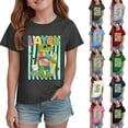 thumbnail image 2 of Grblisyd Shirts for Girls Kids Crewneck Later Funny Alligator School T-Shirts Summer Short Sleeve Tops 7-8 Years, 2 of 6