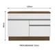 thumbnail image 3 of Gabinete Bajo Bufetera Madesa Glamy 120cm Con Encimera MB 01, 3 of 5