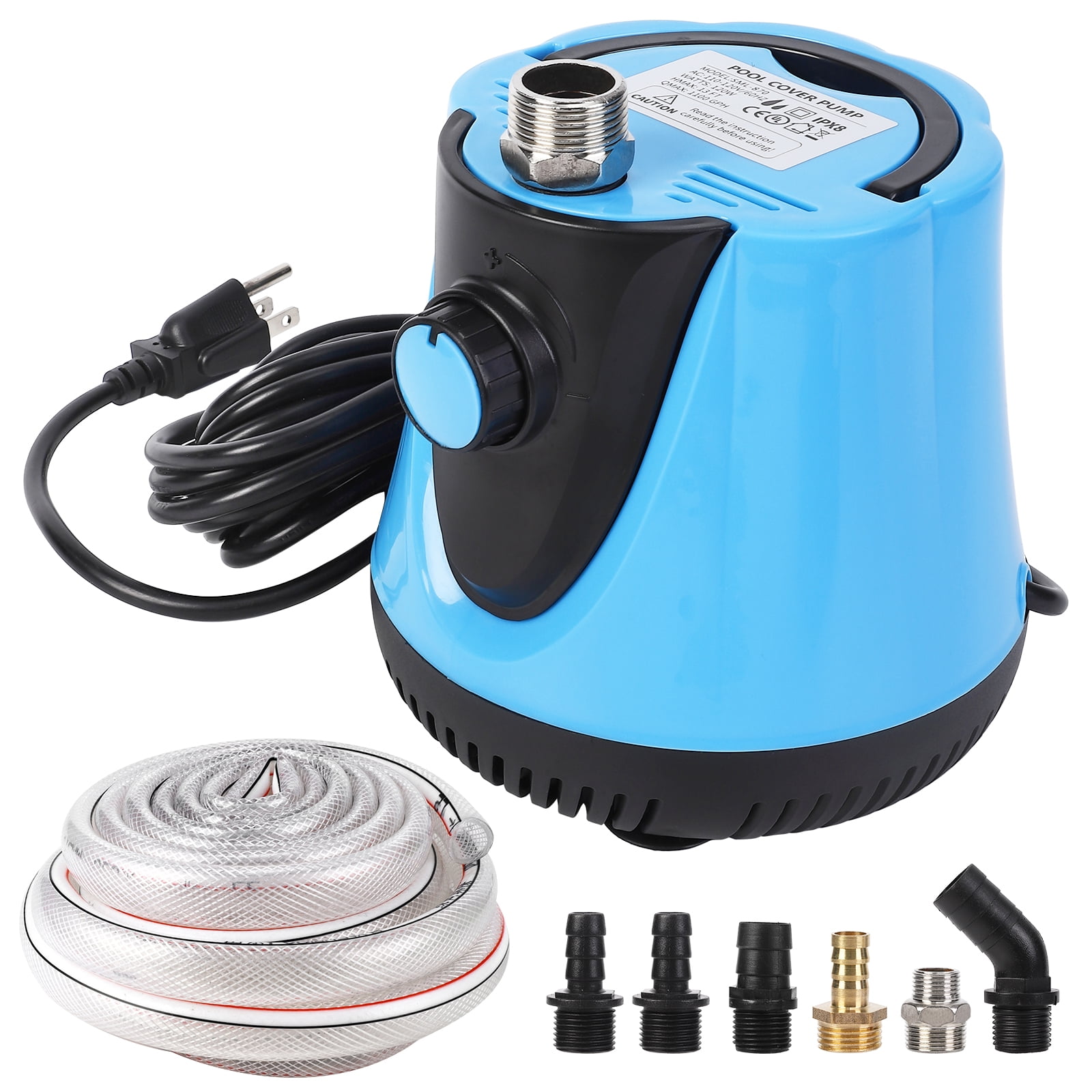 Pool Cover Pump Above Ground,1250GPH 120W Water Pump for Pool Draining