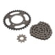 thumbnail image 4 of Juego de piñones de cadena 420 de acero, piñón delantero de motor de 10 dientes, piñón trasero de cadena de 36 dientes con cadena de transmisión de 60 eslabones para scooter y motocicleta DIY., 4 of 14
