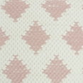 thumbnail image 5 of Mina Victory Life Styles Square Cotton Woven Diamonds Throw Pillow in Blush Pink, 5 of 5