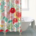 thumbnail image 4 of Pioneer Flower Floral Print Pattern Shower Curtain 72"x84" ,Bathroom Decorative Shower Curtains Set with 12 Hooks,Modern Waterproof Washable Shower Curtain, 4 of 6