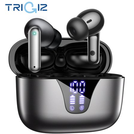 Wireless Earbuds, Bluetooth 5.4 Headphones Stereo Deep Bass, 65hrs Playtime, Power Display Charging Case, buit in Mic, IPX7 Waterproof Headset for iPhone Andriod Phones